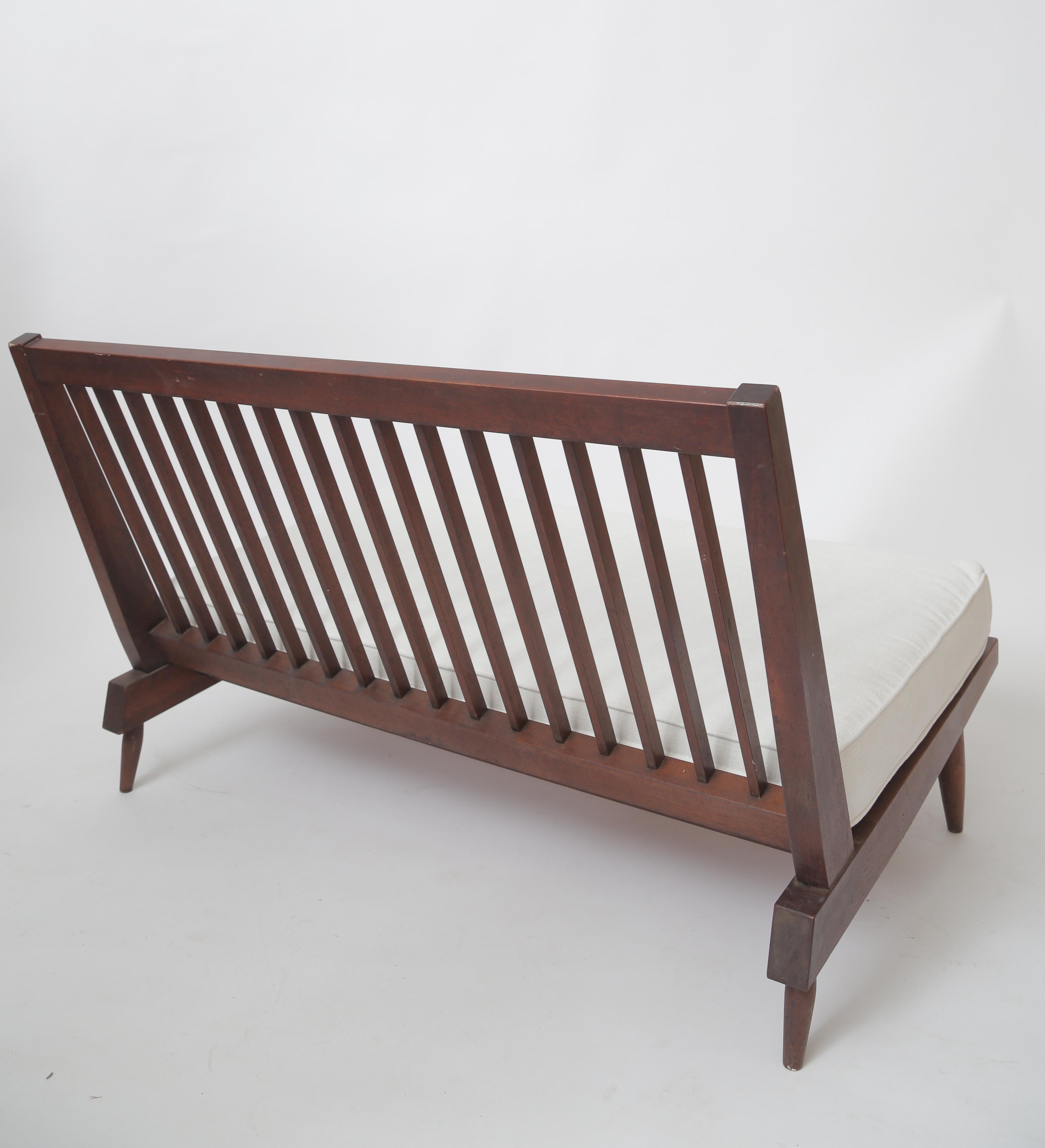 Walnut Nakashima Cushion Sofa or Settee