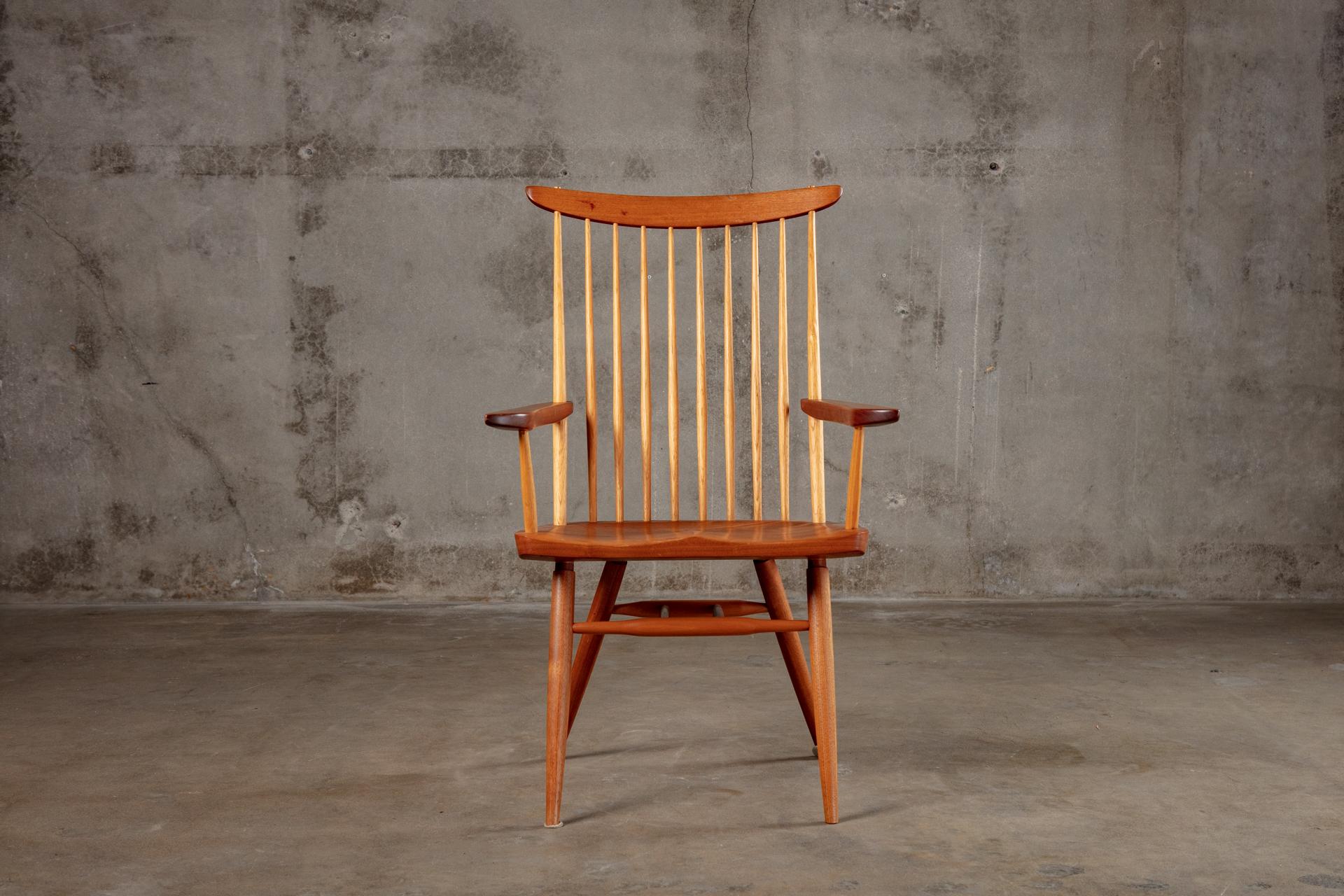 Pair of Mira Nakashima Host Chairs, New Hope, Pennsylvania, 1997.