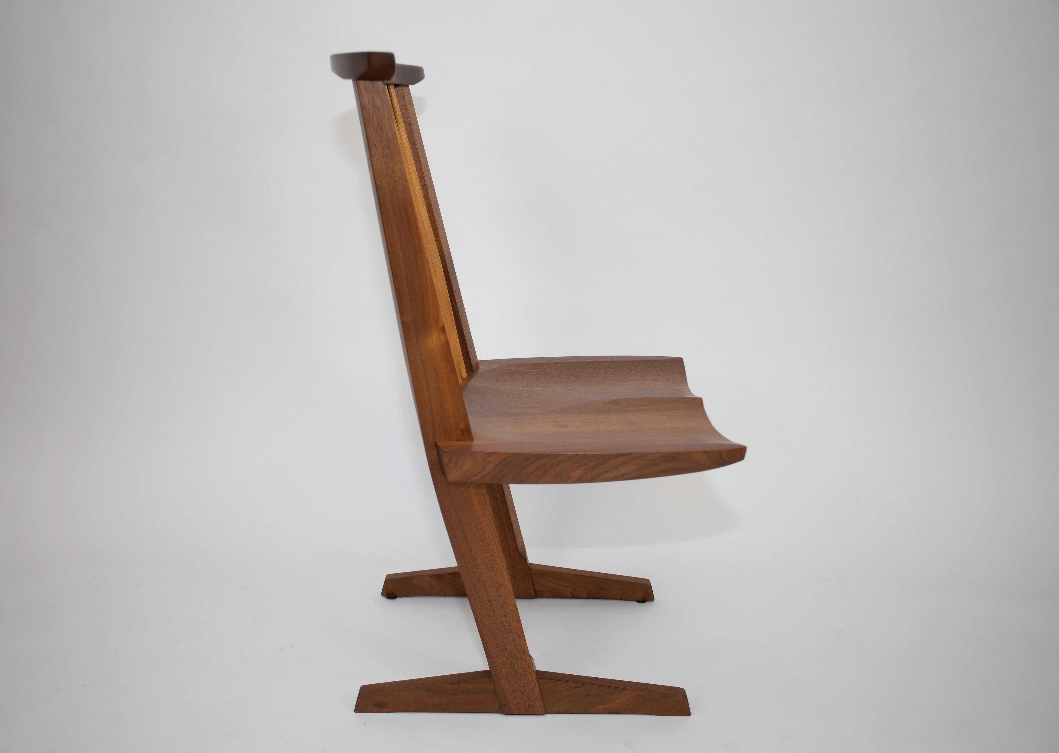 Nakashima studio Conoid Chair
Produced in 2000
Signed and dated
Clean original surface