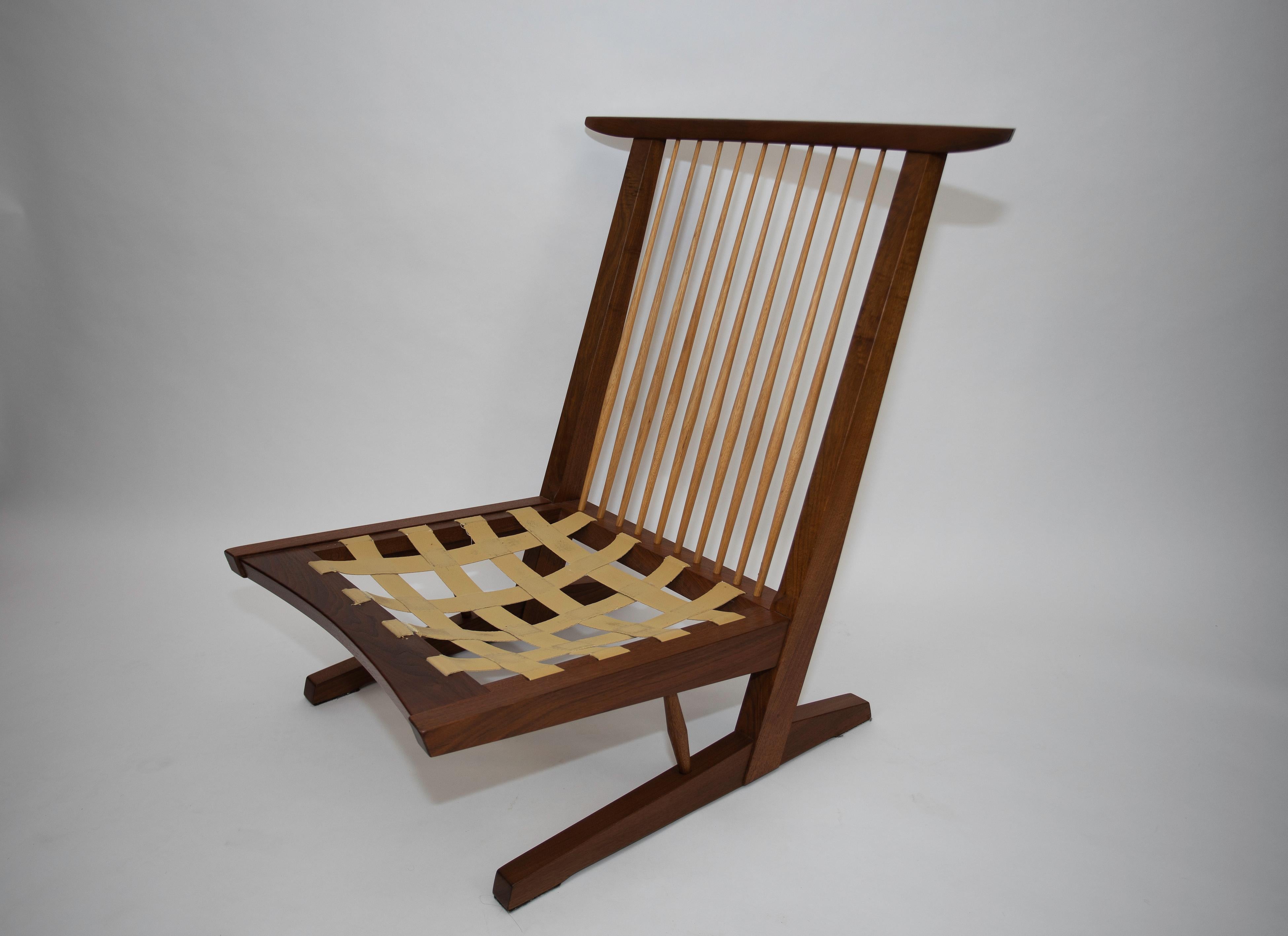 American Nakashima Studios Conoid Lounge Chair For Sale