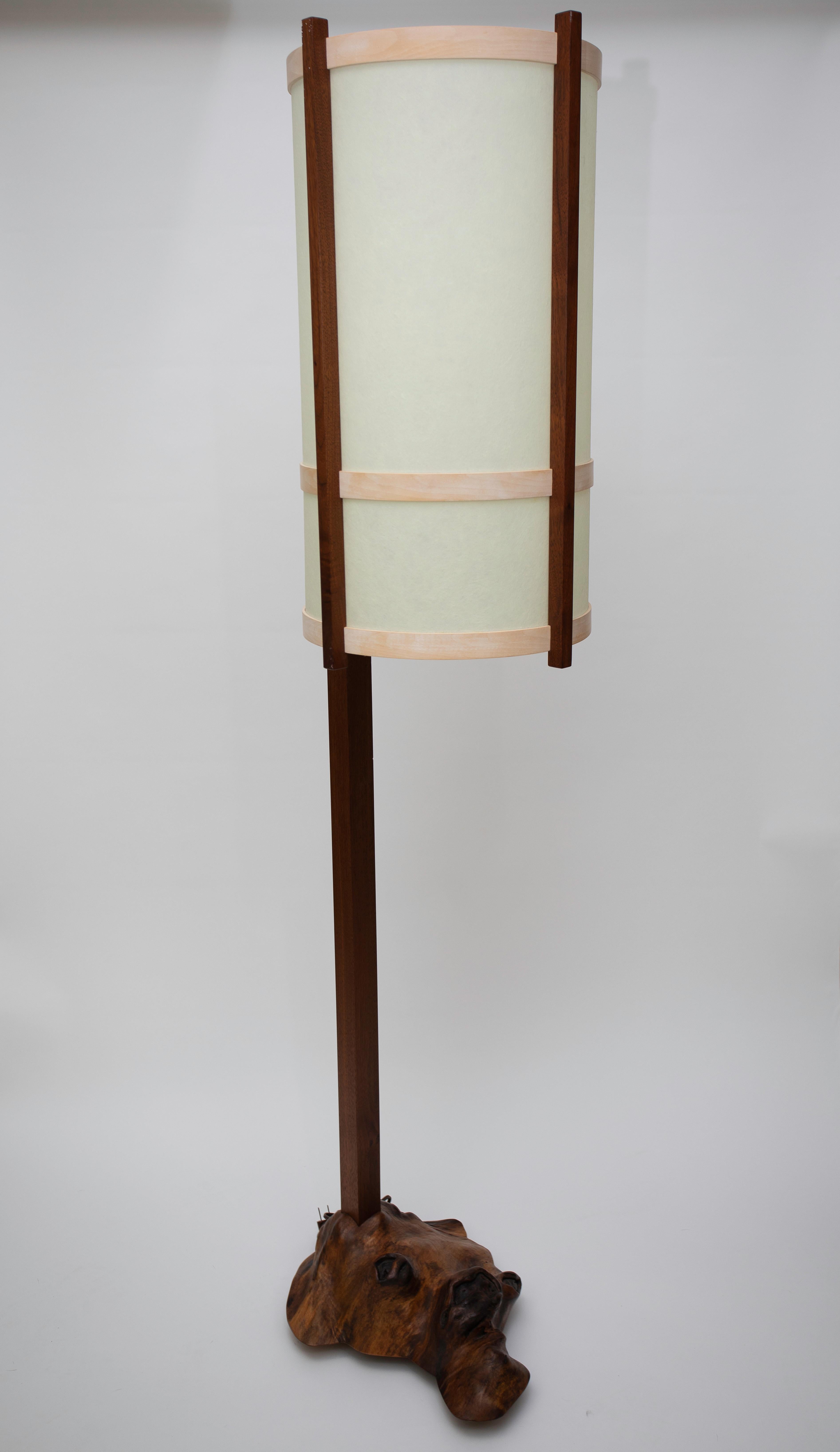 Nakashima Studios Floor Lamp In Good Condition In West Palm Beach, FL