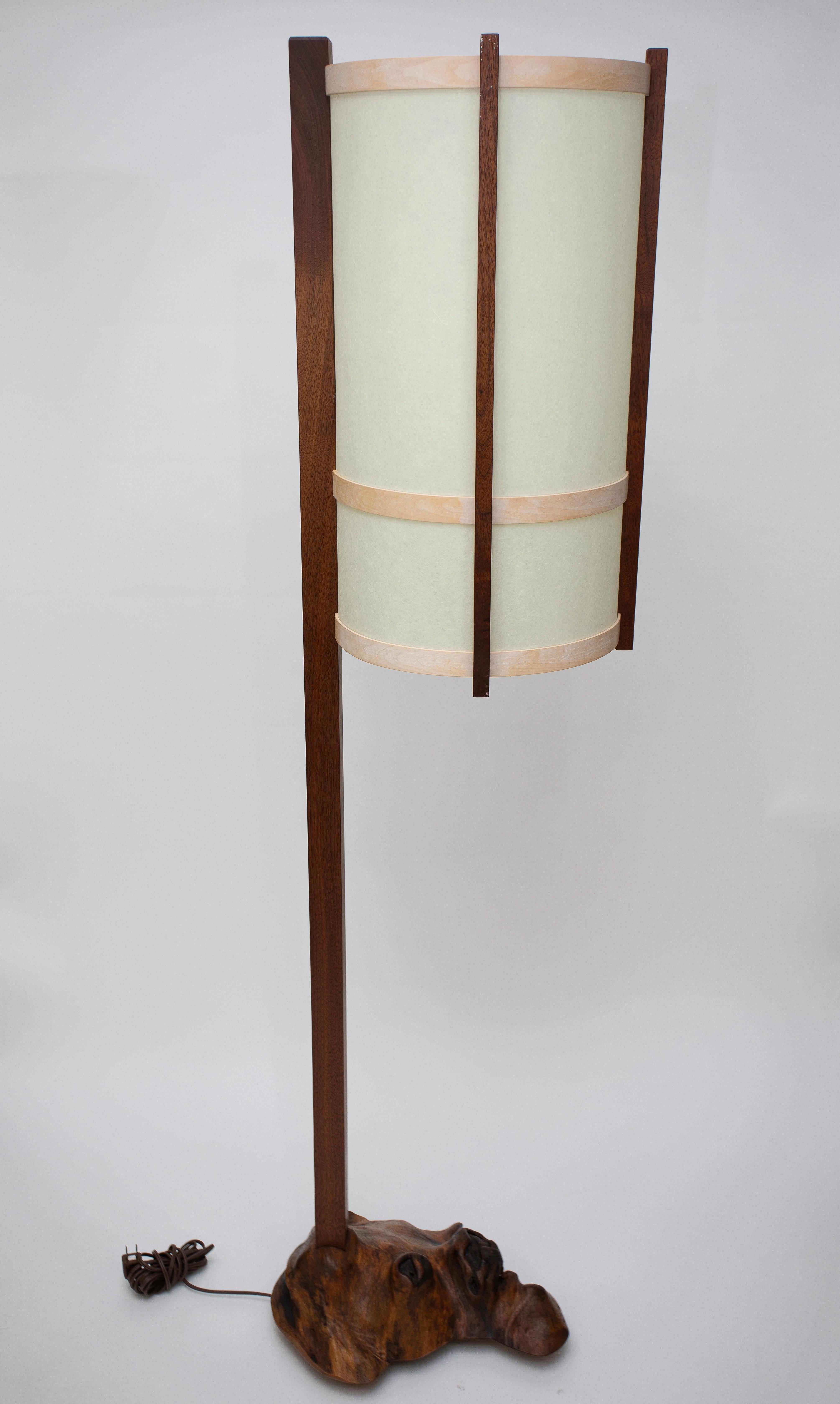 Walnut Nakashima Studios Floor Lamp