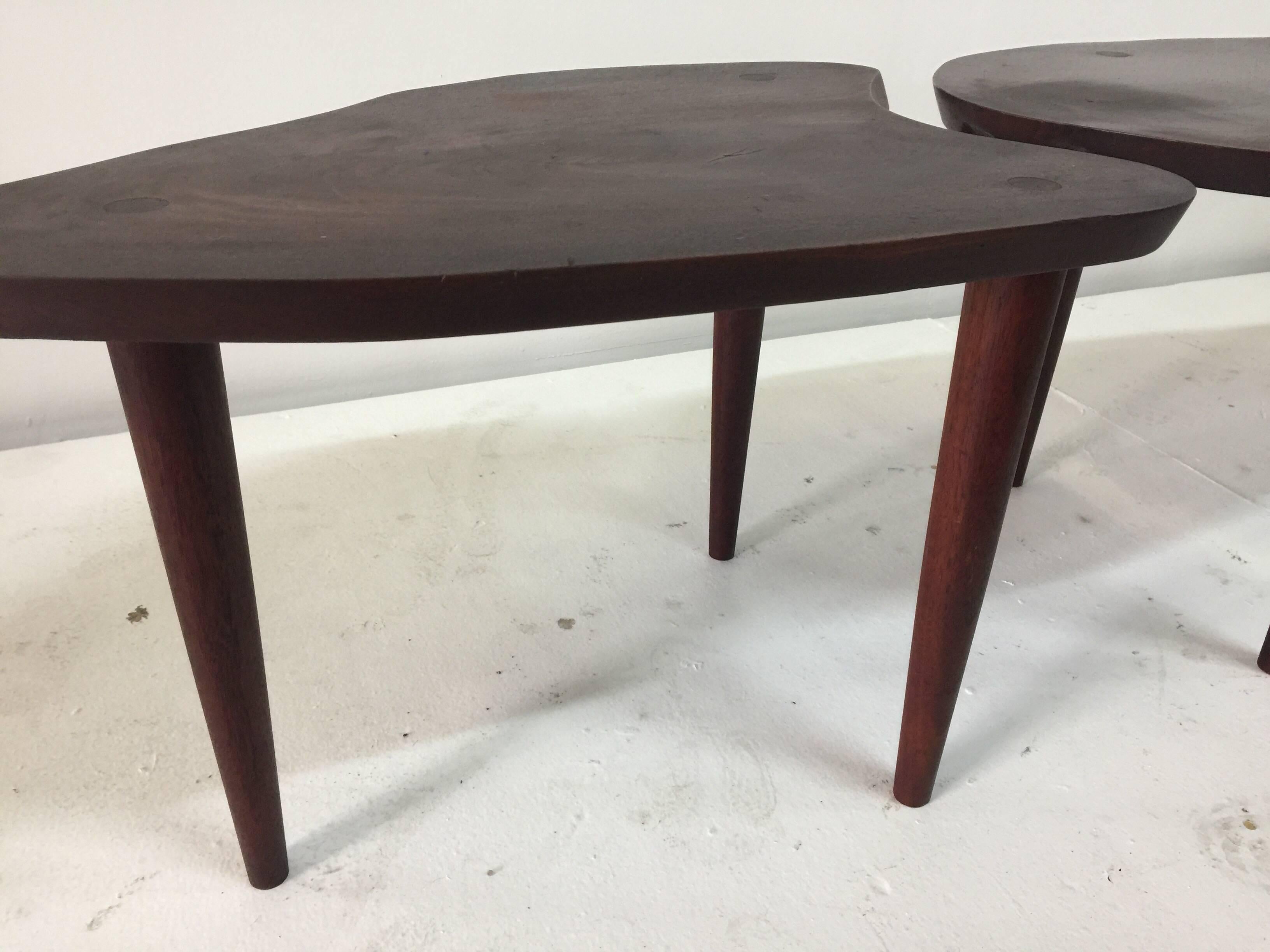 American Nakashima Style 2-Piece Cocktail Table