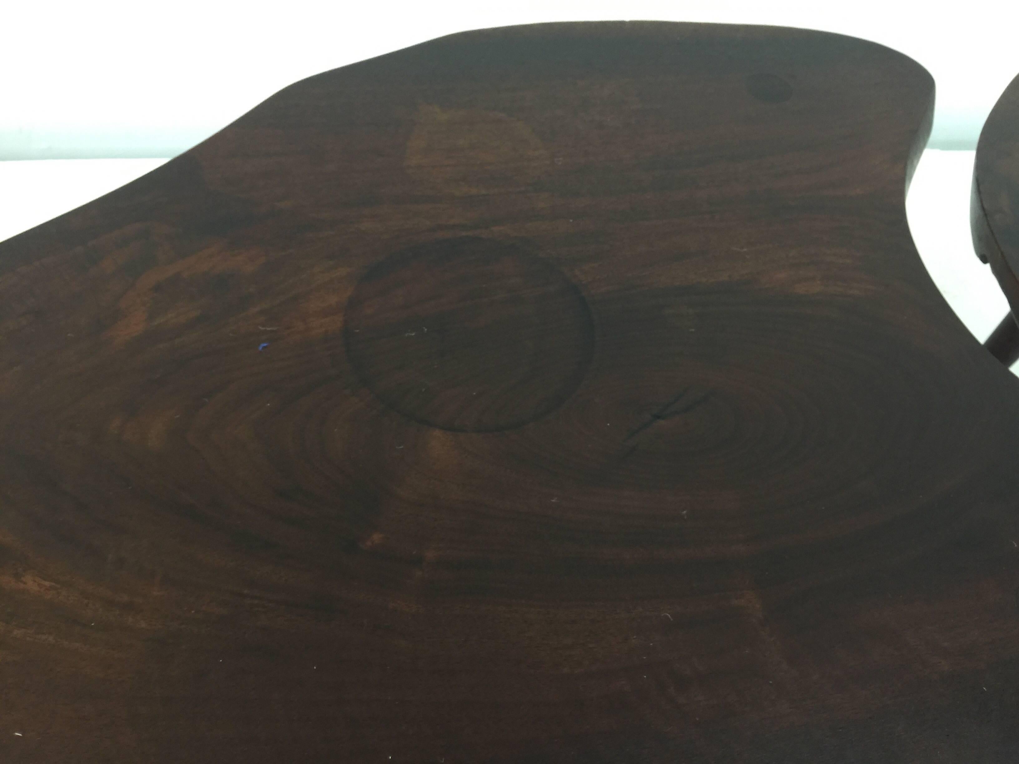 Nakashima Style 2-Piece Cocktail Table In Good Condition In East Hampton, NY