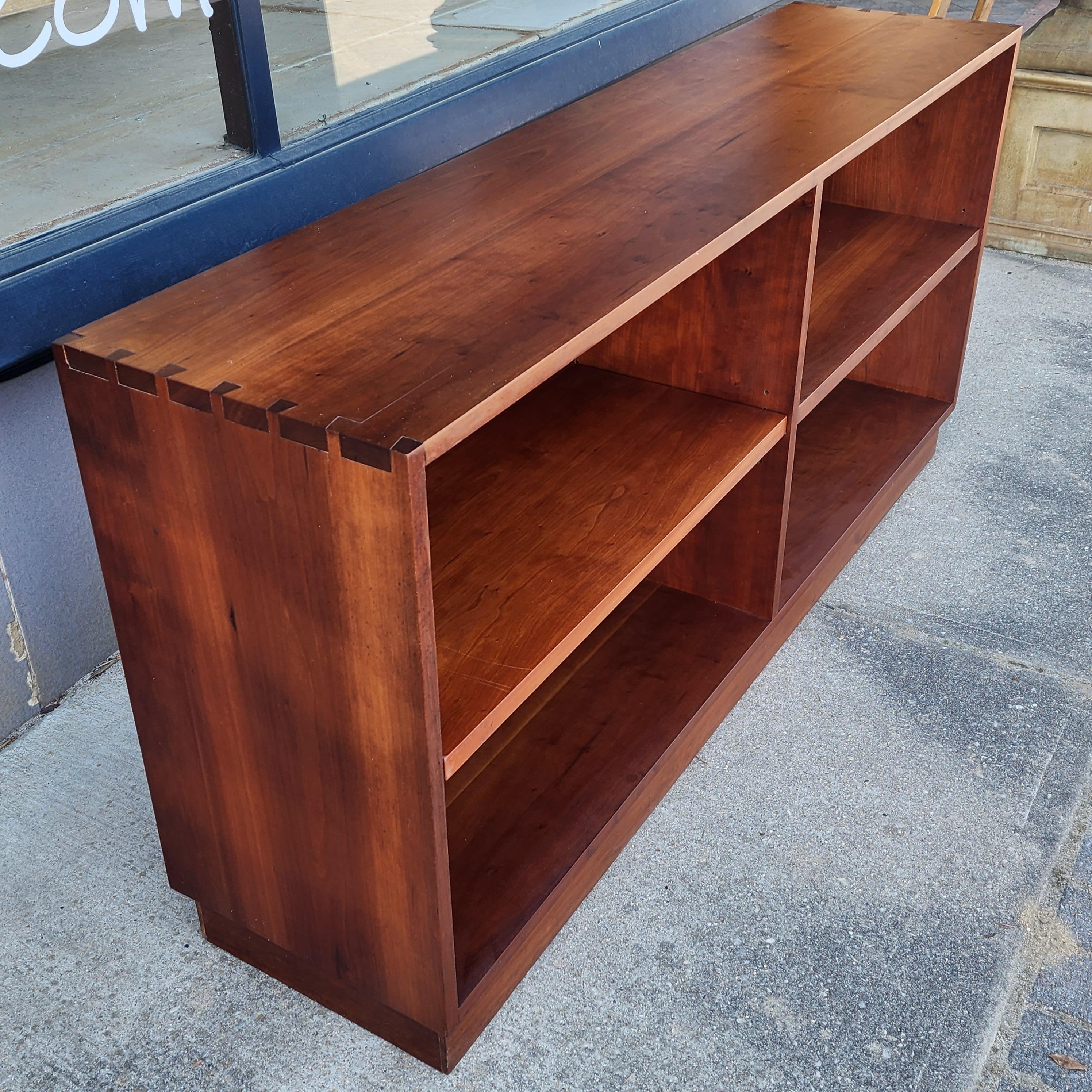Hand-Crafted Nakashima Style Cherry Bookcase by Mack and Rodel, circa 1992 For Sale