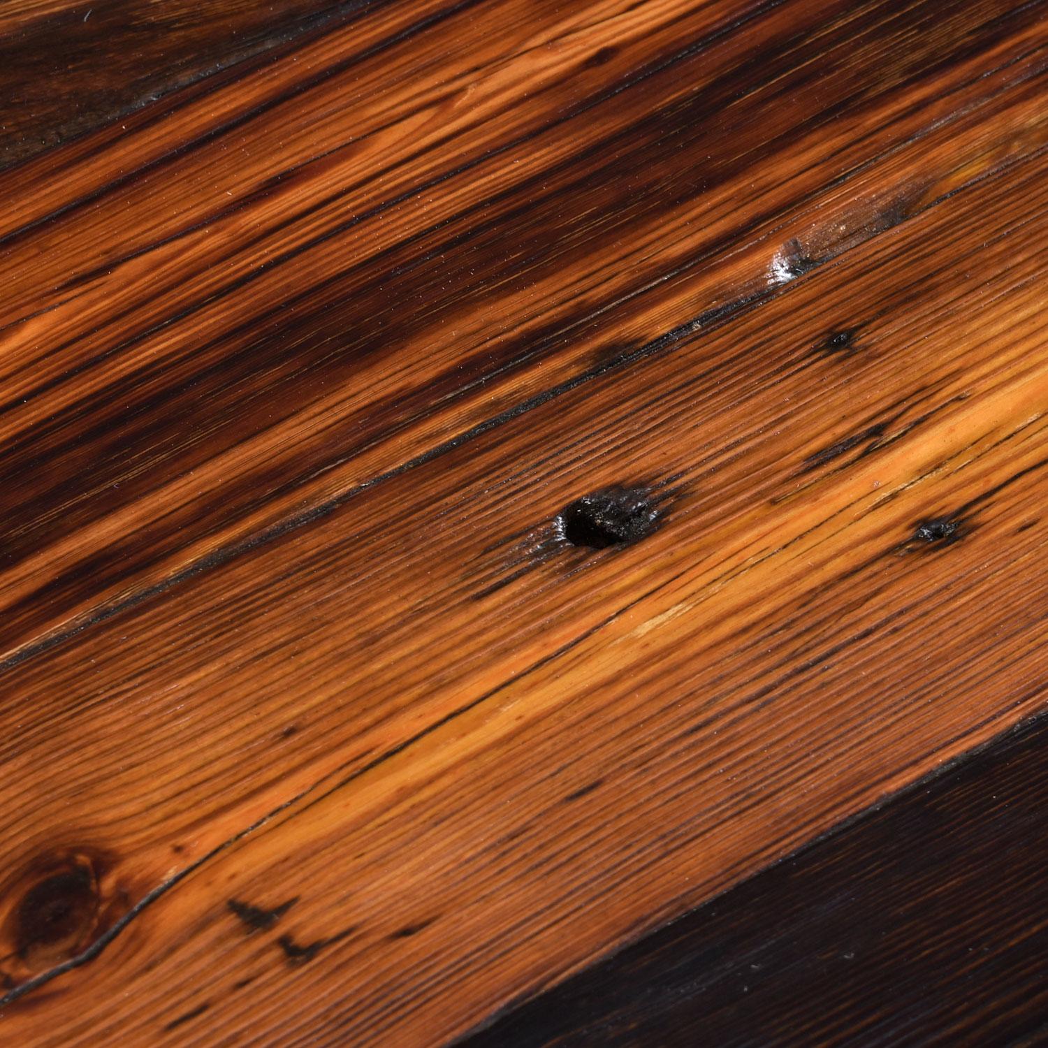 Nakashima Style Custom Made Heart of Pine Live Edge Rustic Coffee Table For Sale 4