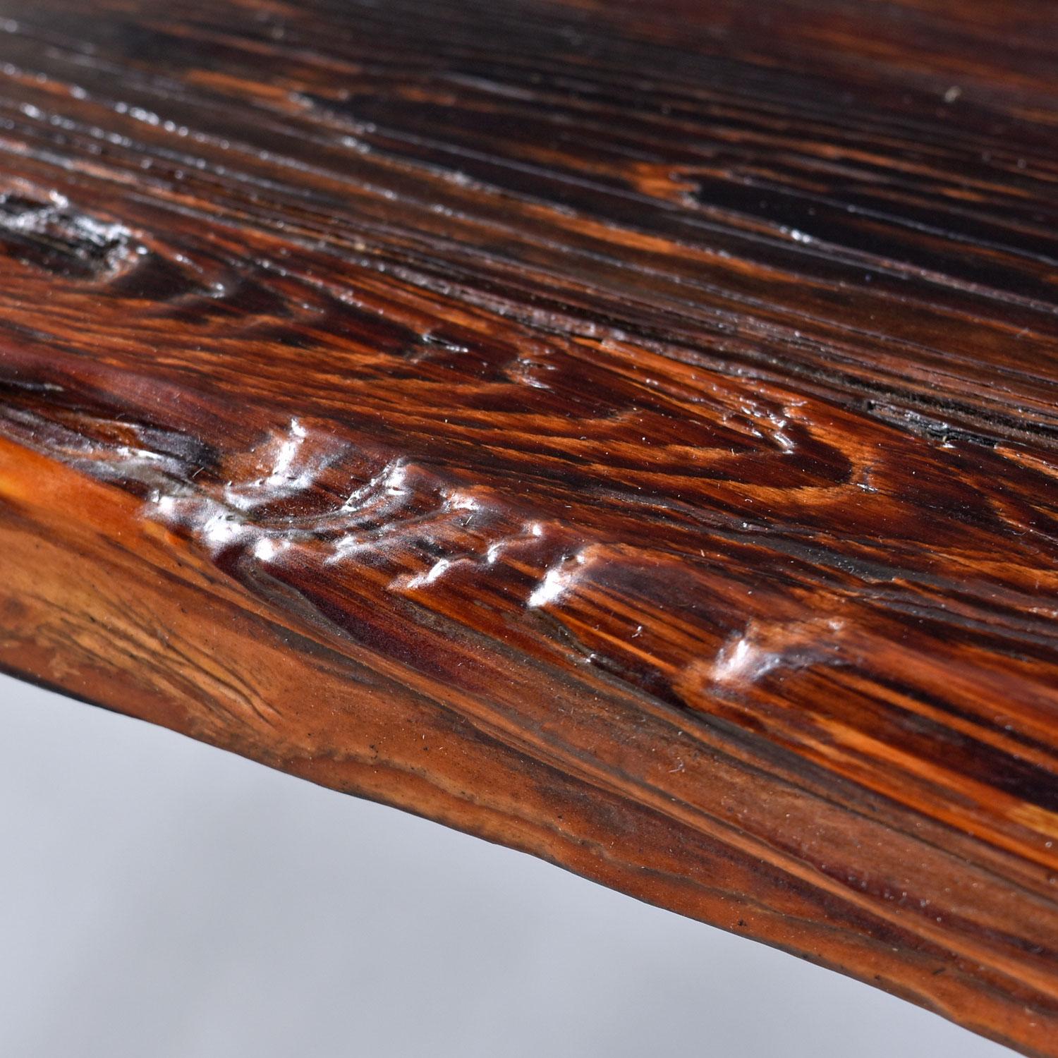 Nakashima Style Custom Made Heart of Pine Live Edge Rustic Coffee Table For Sale 1