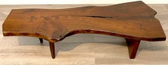 Nakashima Style Live Edge Walnut Coffee Table