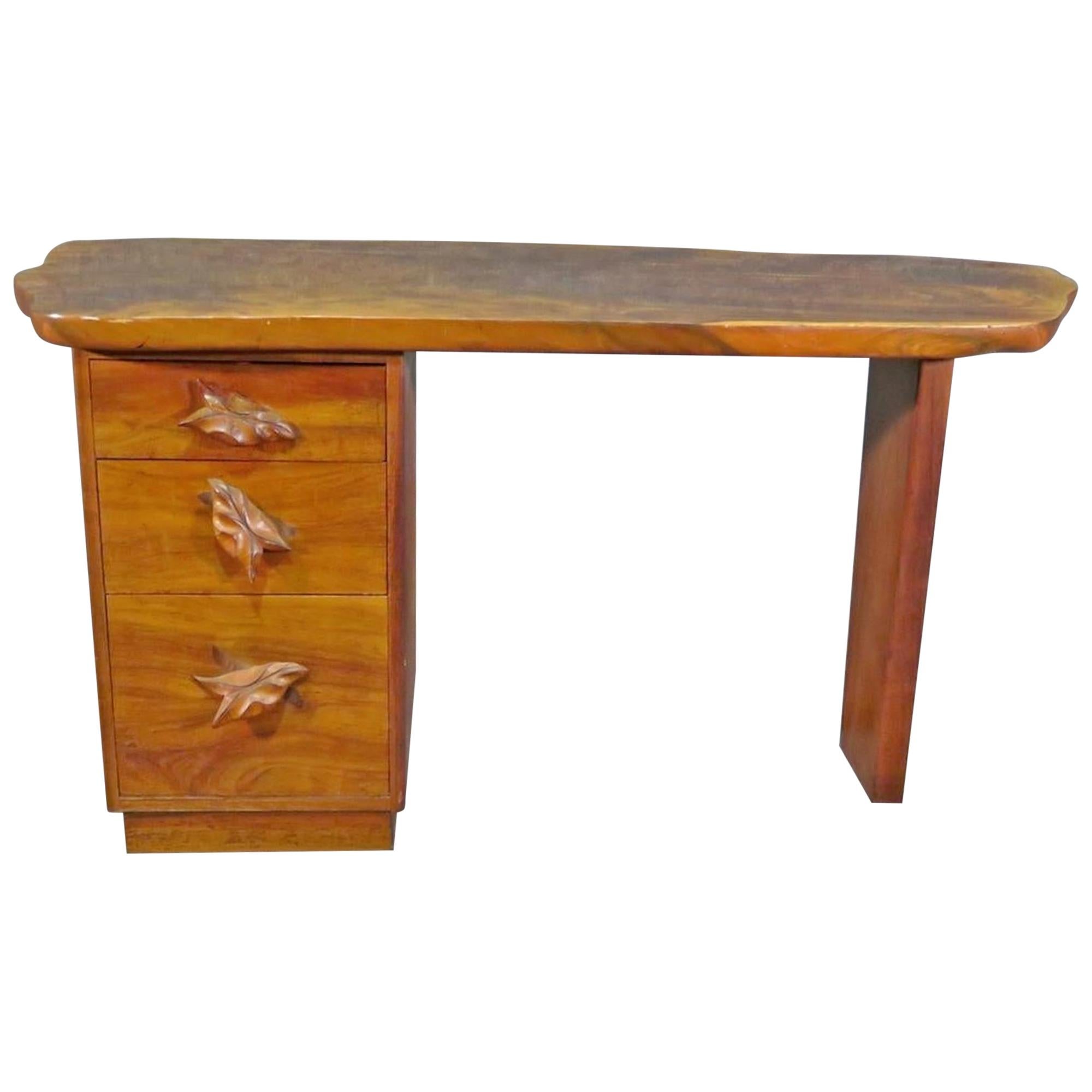 Nakashima Style Slab Desk For Sale