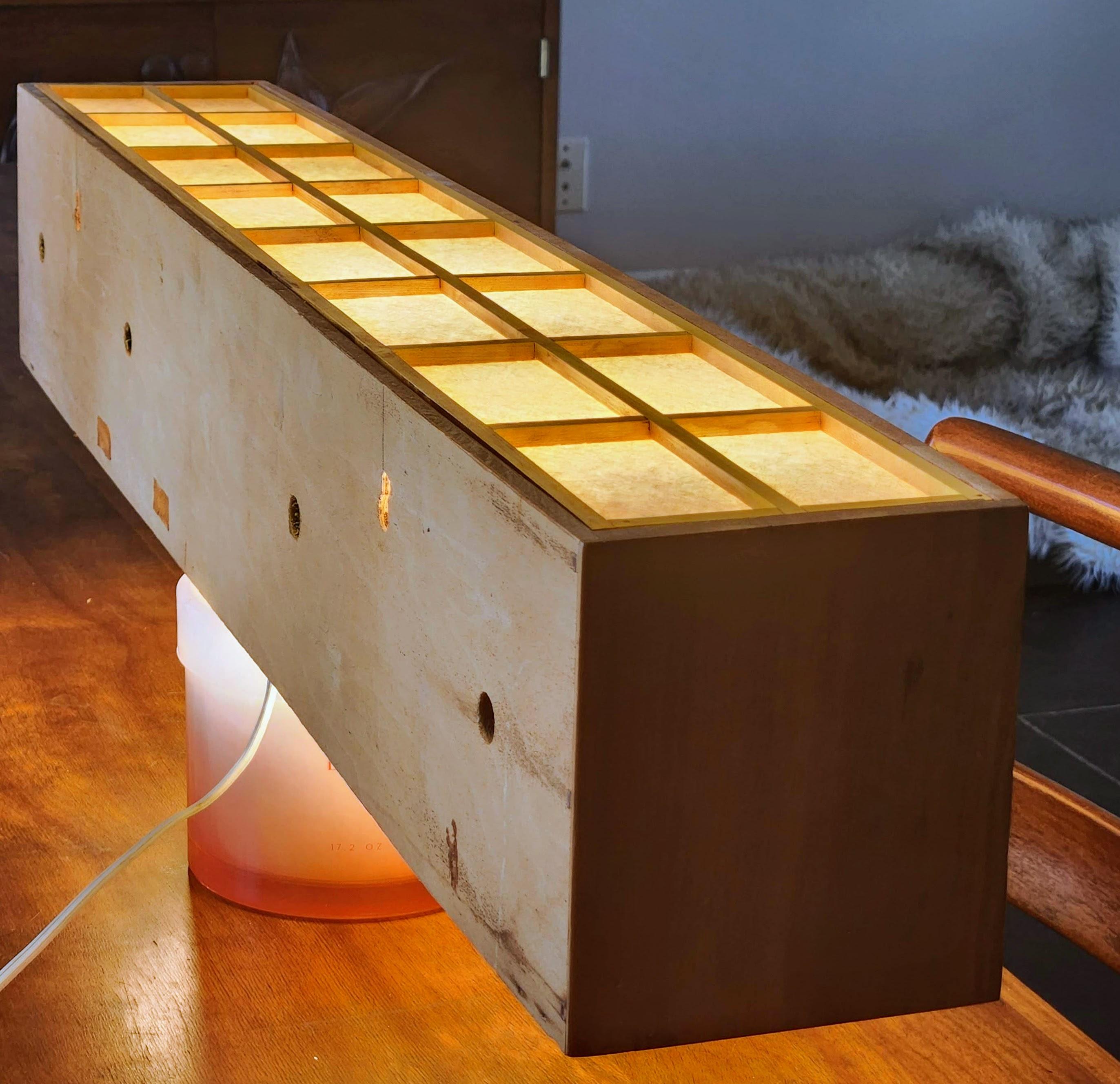 Wandleuchte aus Nussbaum und Birke im Nakashima-Stil von Lightolier, 1960er Jahre im Angebot 4
