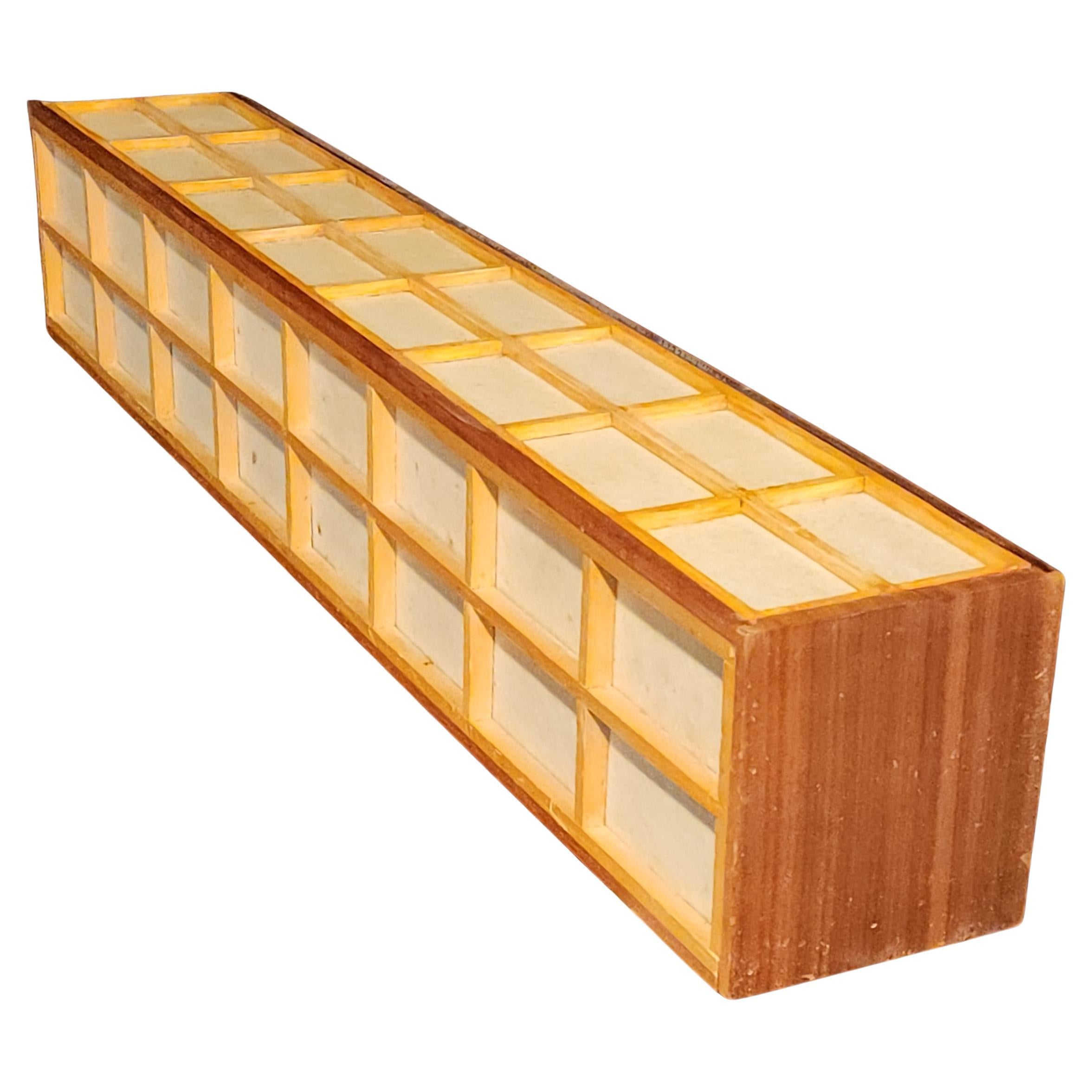 Wandleuchte aus Nussbaum und Birke im Nakashima-Stil von Lightolier, 1960er Jahre im Angebot
