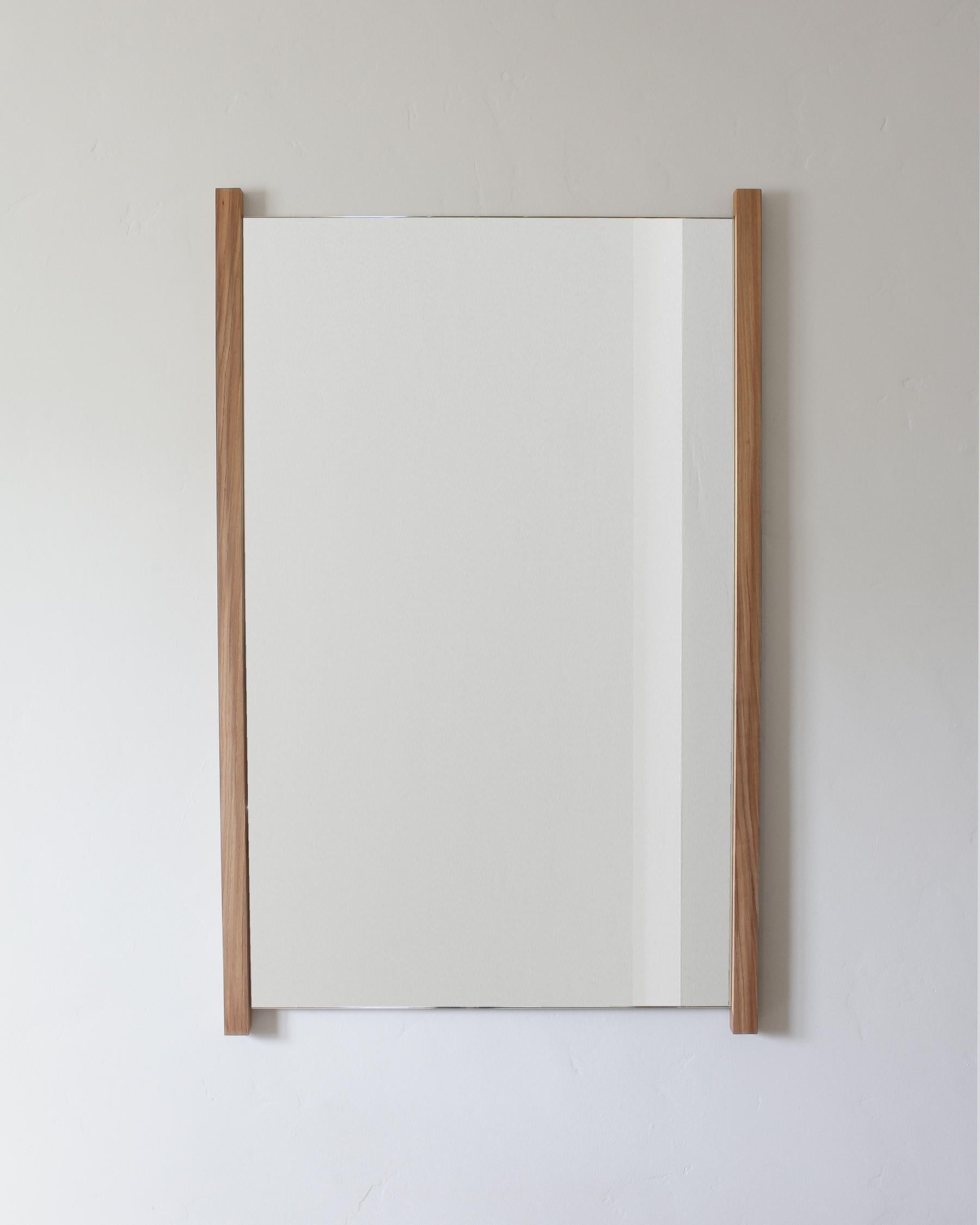 Minimalismo Cornice per specchio nuda in Oak Oak bianco in vendita