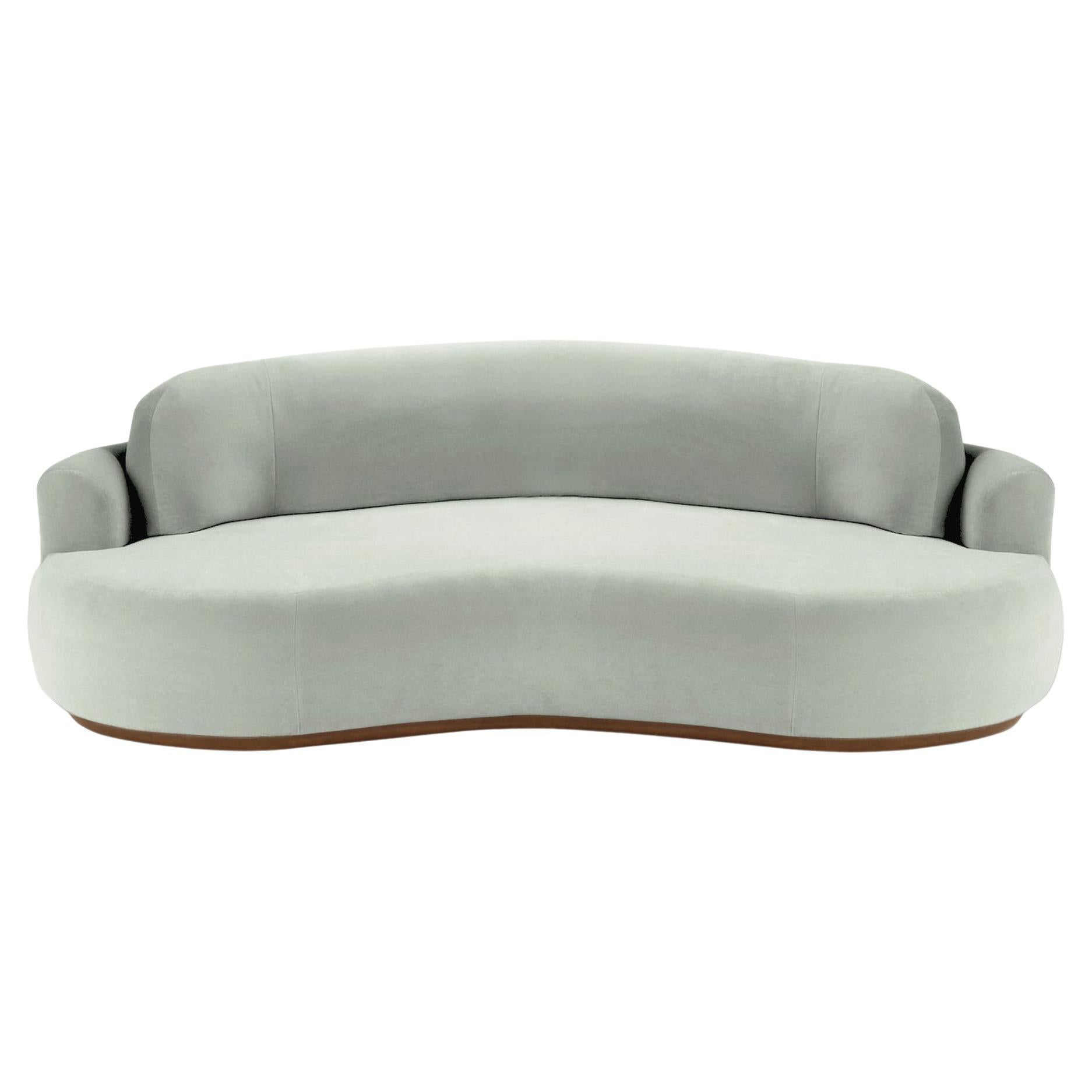 Naked Round Sofa, Large with Beech Ash-056-1 and Smooth 60
