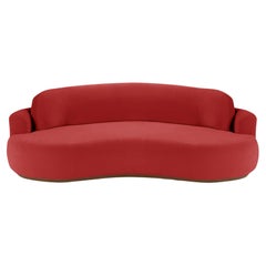 Naked Round Sofa, Large with Beech Ash-056-1 and Smooth 72