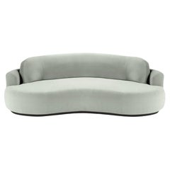 Naked Round Sofa, Large with Beech Ash-056-5 and Smooth 60