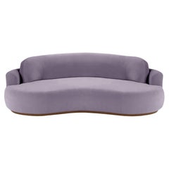 Naked Round Sofa, Medium with Beech Ash-056-1 and Paris Lavanda