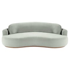 Naked Round Sofa, Medium with Beech Ash-056-1 and Smooth 60