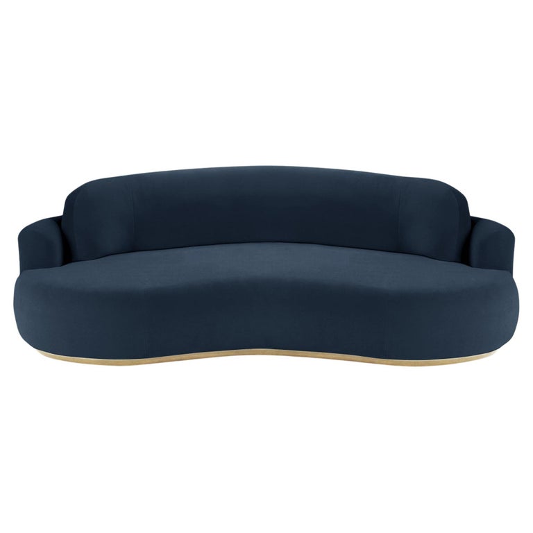 Nacktes Rundsofa, klein mit Eiche Natur und Paris Schwarz im Angebot bei 1stDibs Deutschland
