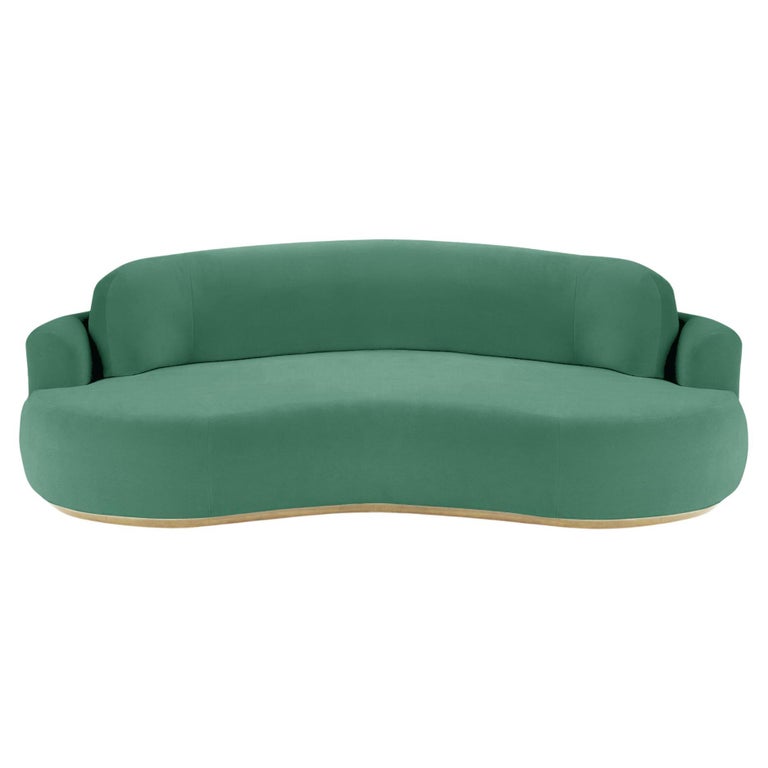 Naked Round Sofa, Small with Natural Oak and Paris Green For Sale at ...