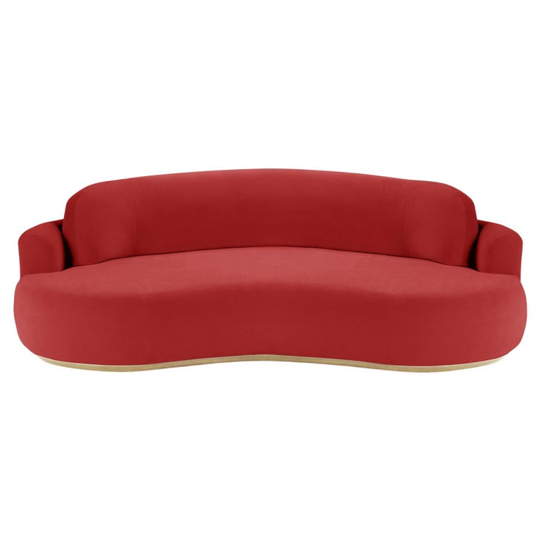 Nacktes Rundsofa, klein mit Eiche Natur und glatt 72 im Angebot bei 1stDibs Deutschland