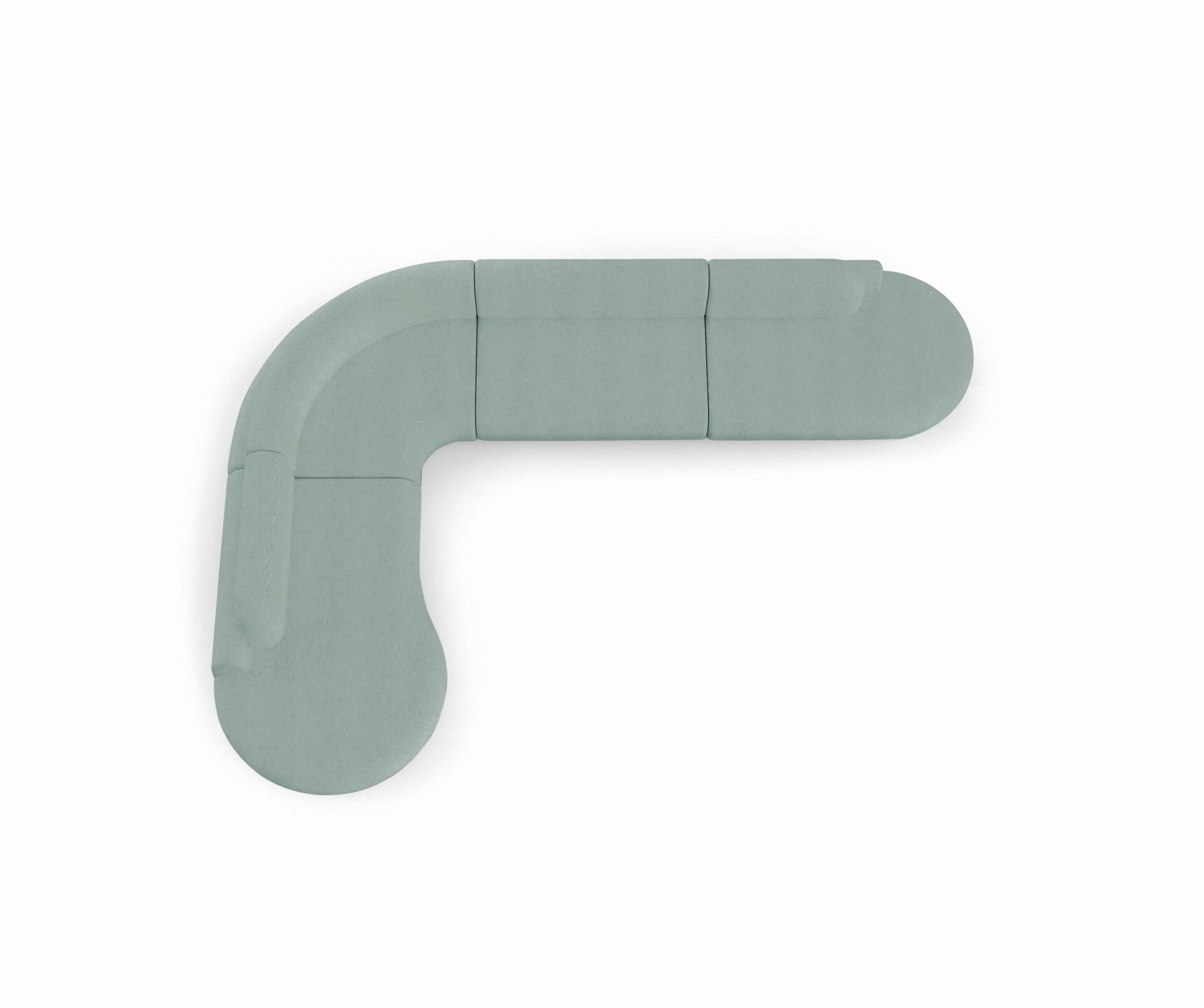 Le canapé sectionnel nu est un canapé modulaire aux courbes invitantes et à l'assise confortable. Fabriqué à la main avec une base en bois massif. Le canapé sectionnel nu est disponible dans un certain nombre de matériaux, de finitions et de