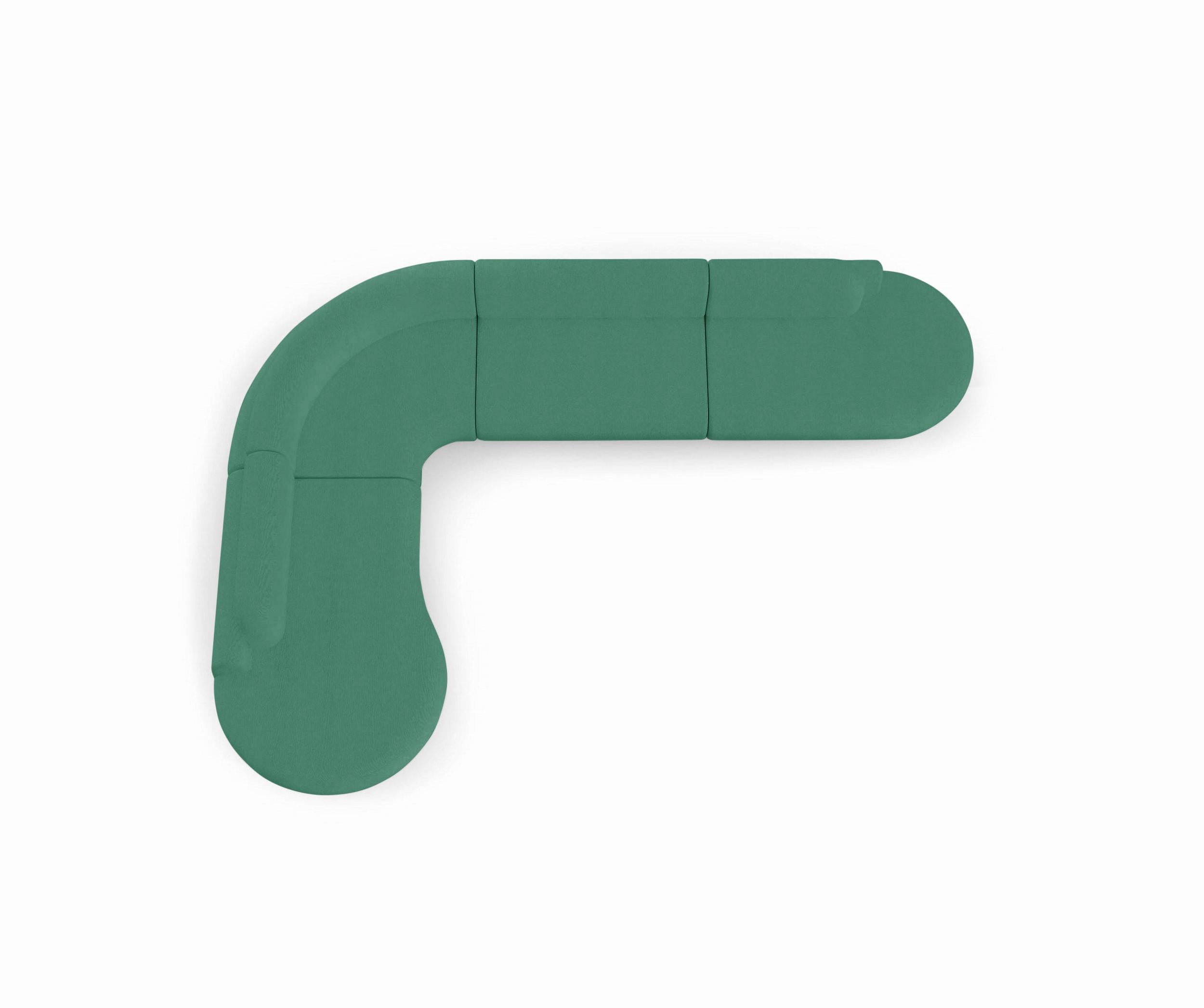 Le canapé sectionnel nu est un canapé modulaire aux courbes invitantes et à l'assise confortable. Fabriqué à la main avec une base en bois massif. Le canapé sectionnel nu est disponible dans un certain nombre de matériaux, de finitions et de