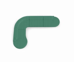 Canapé sectionnel nu, 4 pièces avec hêtre de hêtre-056-5 et vert de Paris