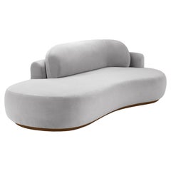 Naked Sofa mit Eschenholz-Asche-056-1 und Aluminium