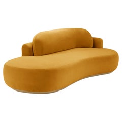 Naked Sofa Single with Natural Oak and Corn