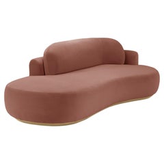 Naked Sofa Single with Natural Oak and Paris Brick