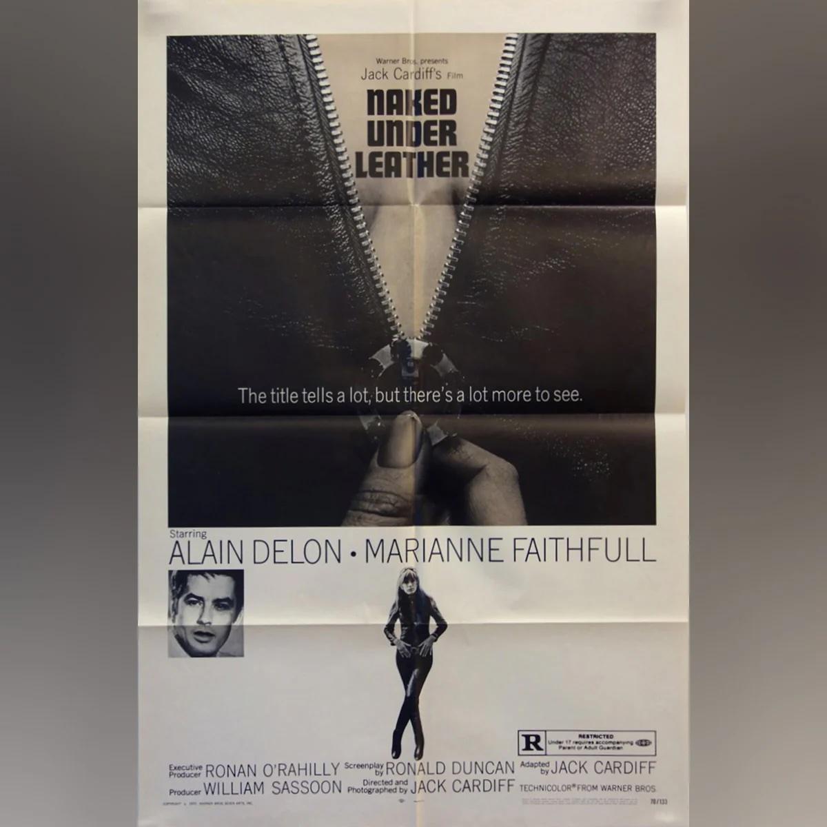 Nackt unter Leder (1970)
Original ein Blatt (27 x 41 Zoll)

Marianne Faithfull spielt ein Mädchen auf einem Motorrad. Für die US-Hauptveröffentlichung des Kultklassikers 