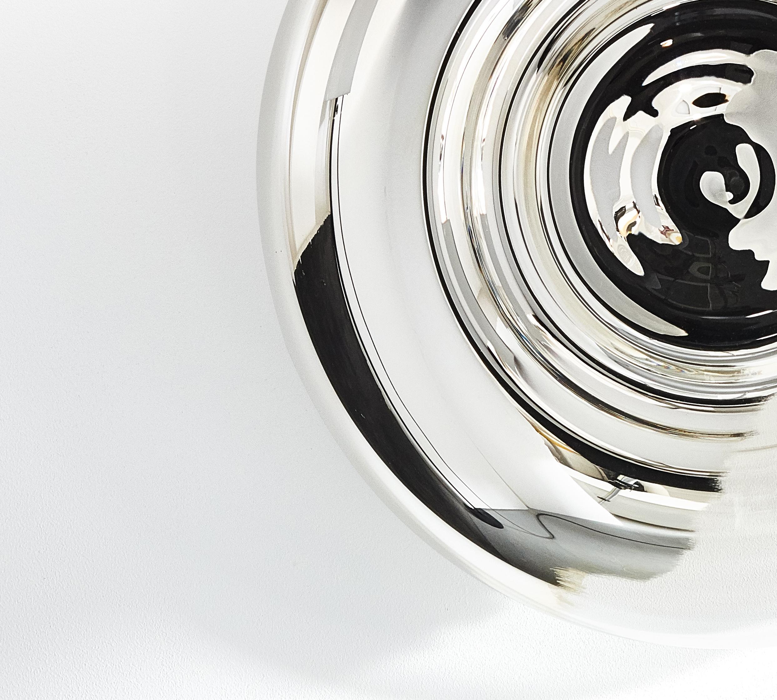 NÄKKI. Miroir mural verre soufflé w. Argent plaqué fait à la main par Sanna Völker en vente 4