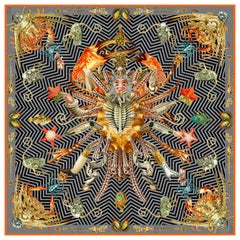 Nakol Art by Natalia Kolpakova, Frikatess Dance, 100% Silk Scarf