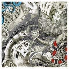Nakol Art by Natalia Kolpakova, Music of Wind, 100% Silk Scarf, 2021