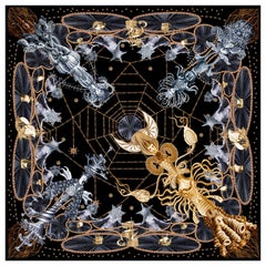 Nakol Art by Natalia Kolpakova, Sea Moon, 100% Silk Scarf, 2023
