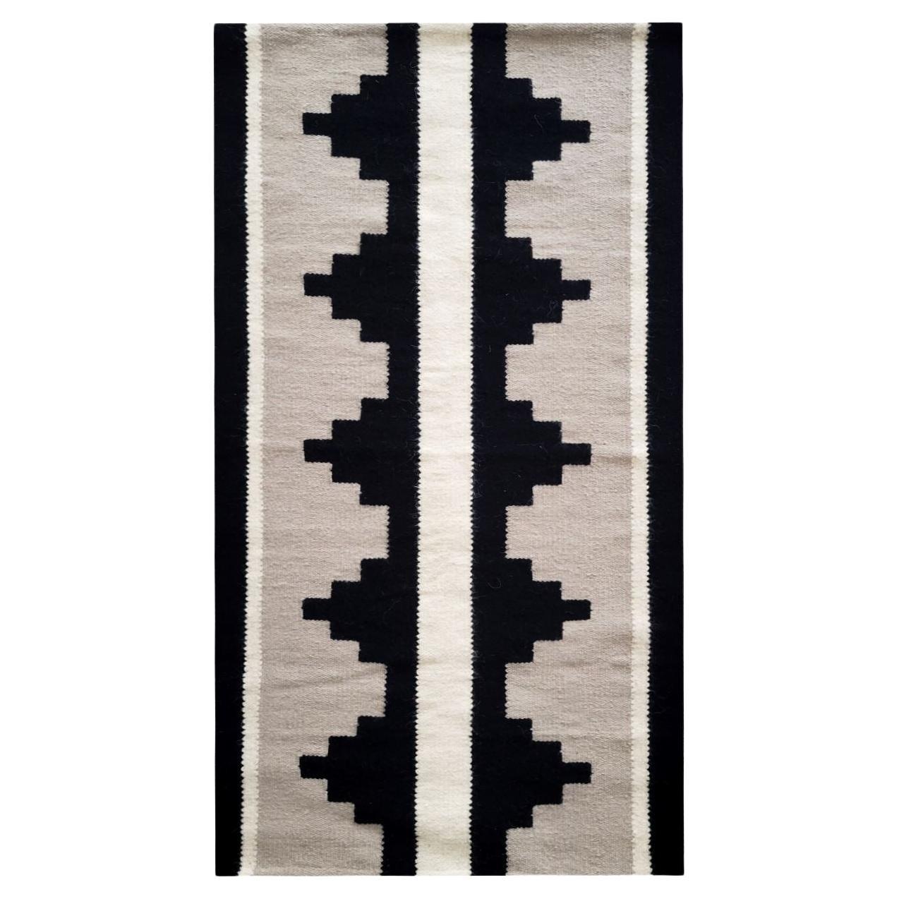 Nala Boho Handwoven Wool Kilim Rug For Sale