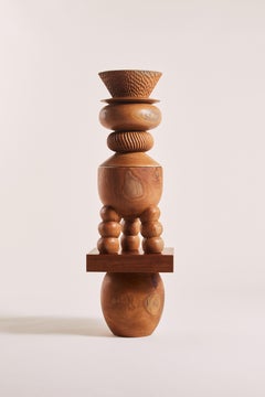 Nala Teak Wood Stool by Heaps & Woods