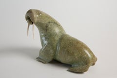 Nalenik Temela Stone Walrus, Lake Harbour / Kimmirut - Signed