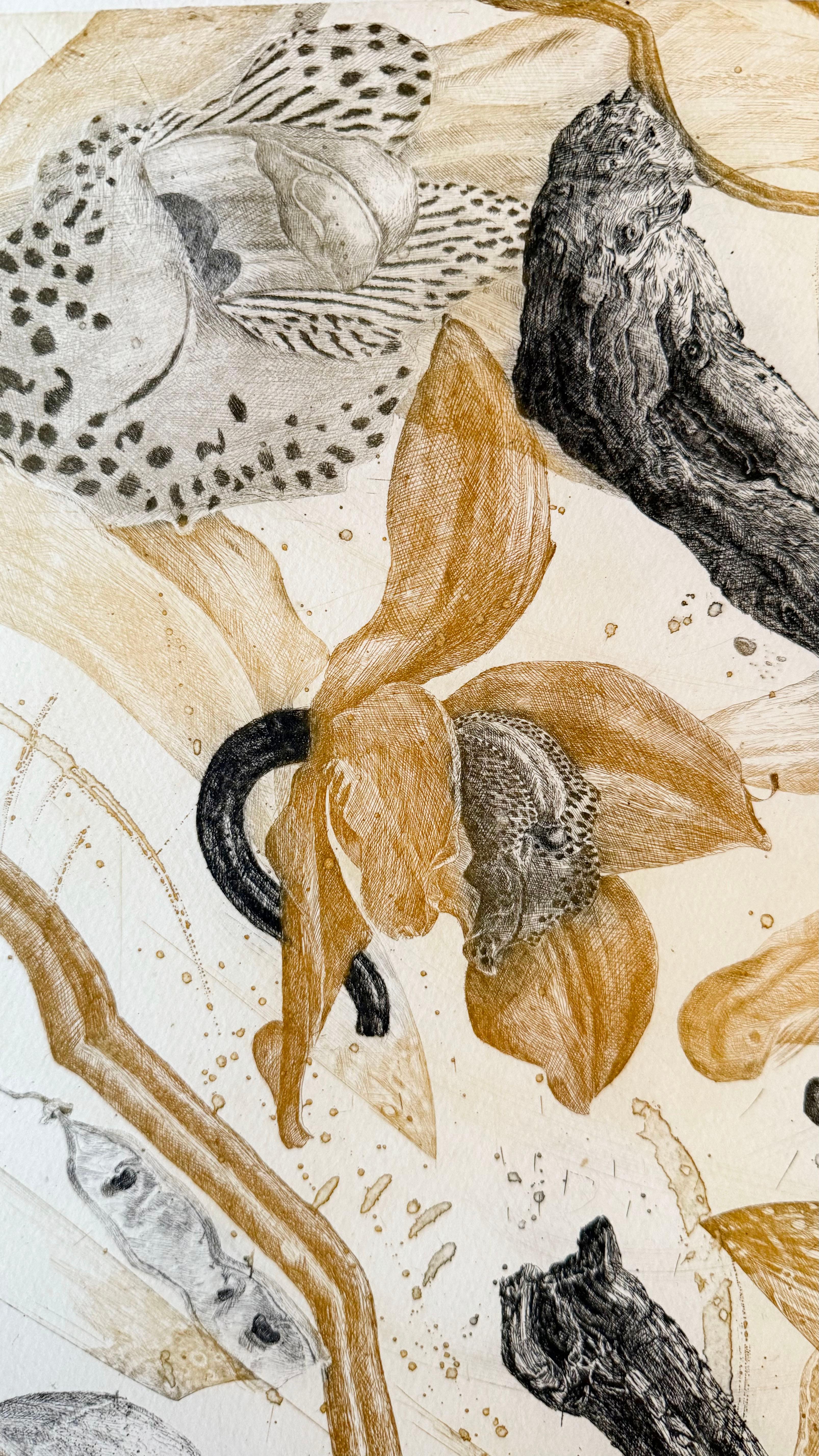 Edizione firmata 71/ 99
Incisione su carta Arches
Dimensioni dell'immagine 19 x 11 1 pollice
Formato carta 26 x 19 1/2 pollici.
Opacizzato 29,5 x 21 pollici