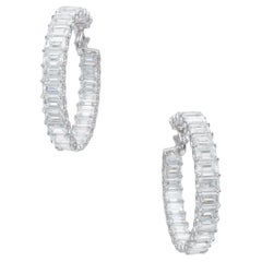 NALLY JEWELS tutti gli orecchini a cerchio con diamanti GIA Inside Out.