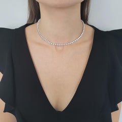 NALLY JEWELS Diamond "Riviere"  Necklace.