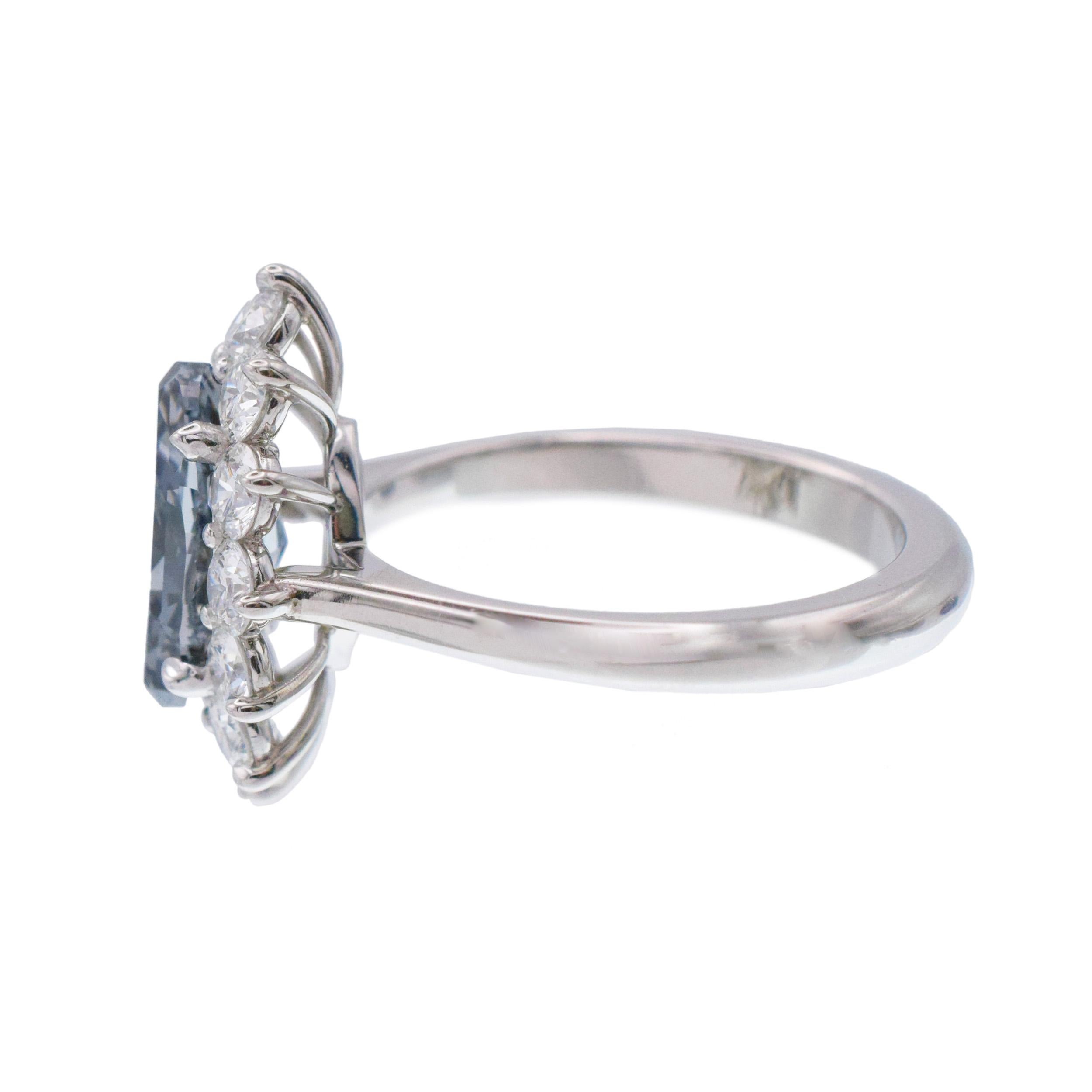 NALLY JEWELS GIA  Bague en diamant bleu grisâtre Pour femmes en vente