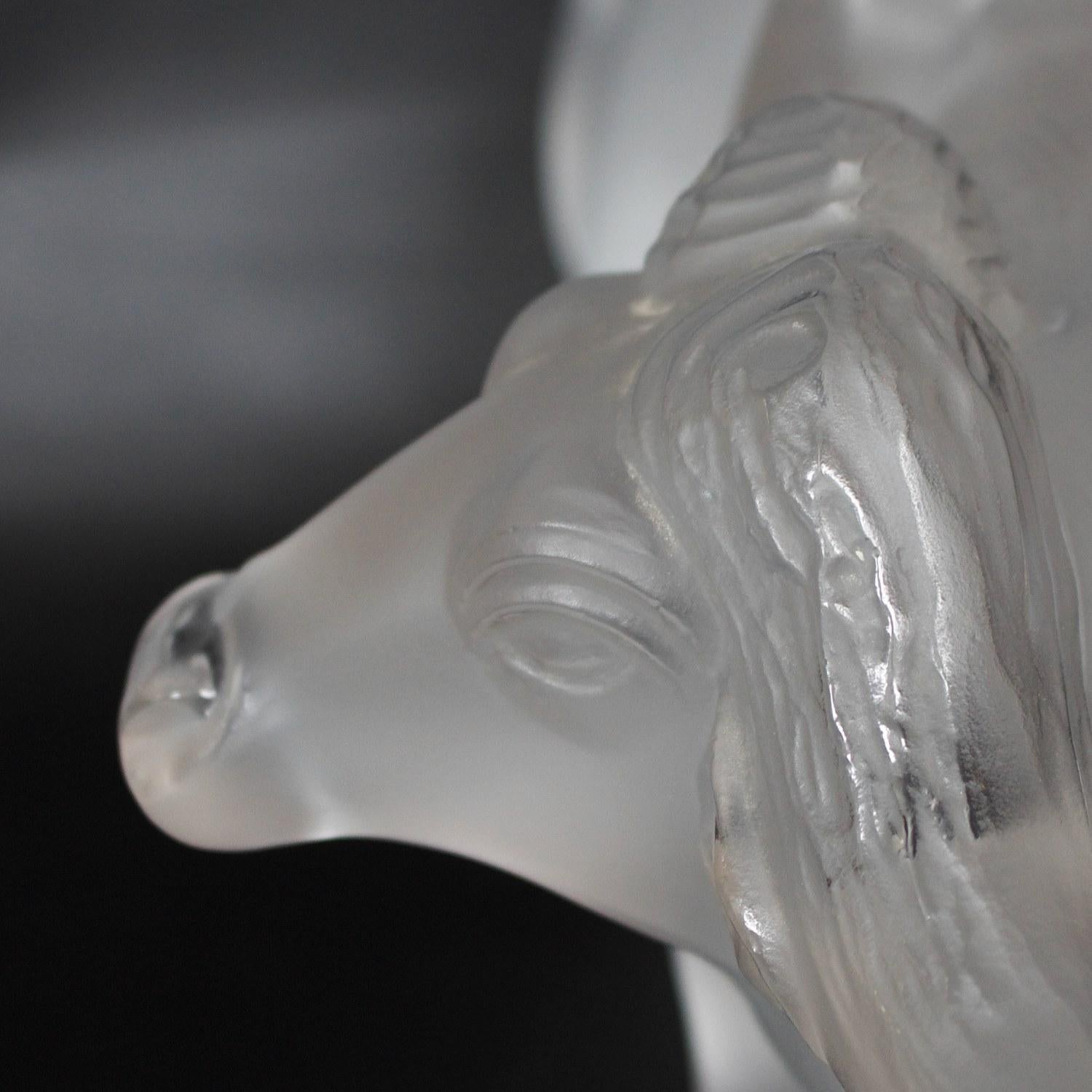 'Nam' Glass Water Buffalo Figurine by Lalique of France 4