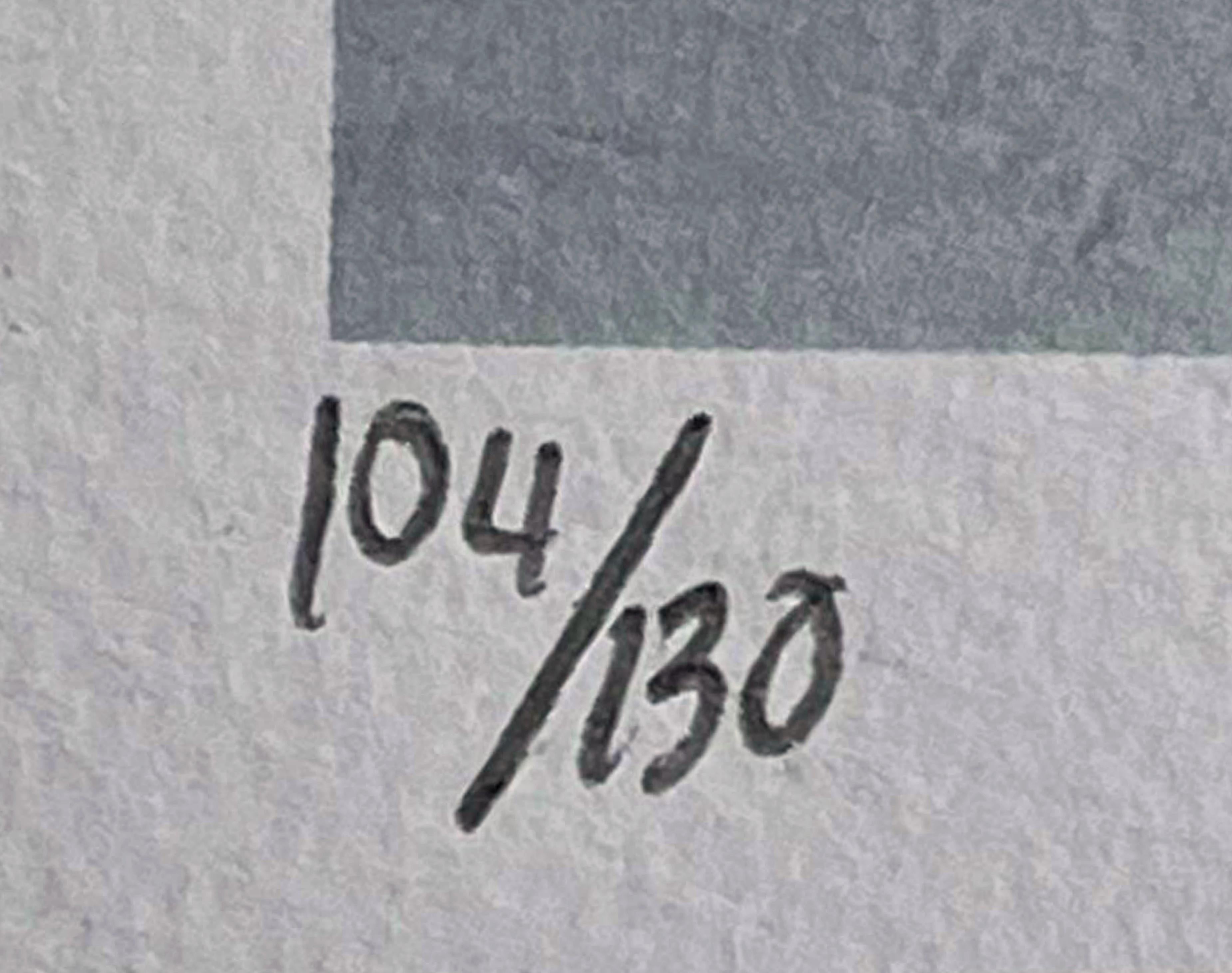 Nam June Paik
Sans titre, planche six de Novecento, 1992
Technique mixte : Lithographie offset en couleur avec dessin unique au pastel.
13 3/10 × 18 pouces
Edition 104/130
Crayon numéroté 104/130, signé à la main à la craie pastel au recto.
Edizioni
