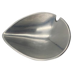 Vintage Nambe 523 Modernist Aluminum Ashtray, 1990's