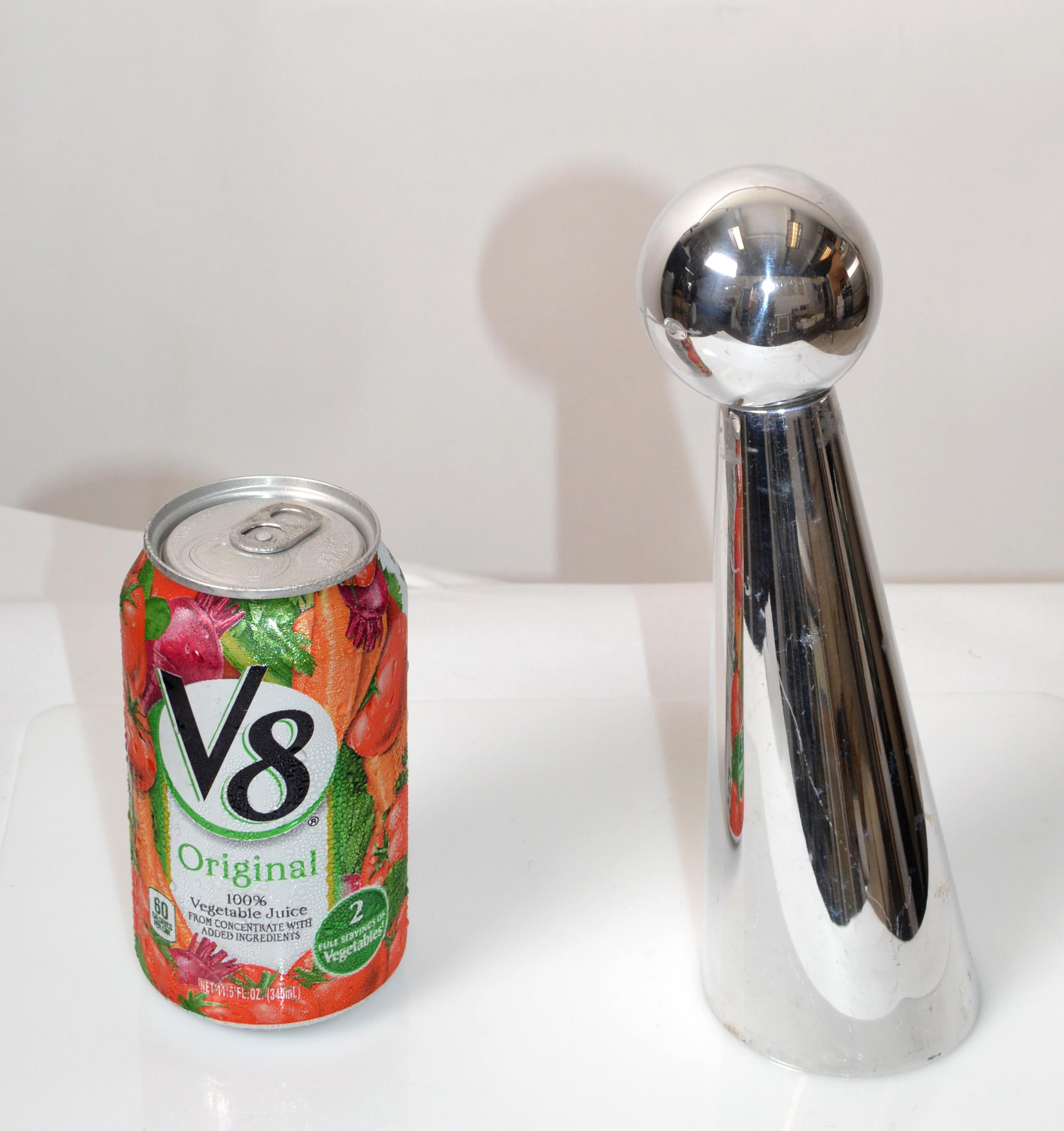 American Nambe Modernist Aluminum Pepper Grinder, Pepper Mill by Neil Cohen 2009 America