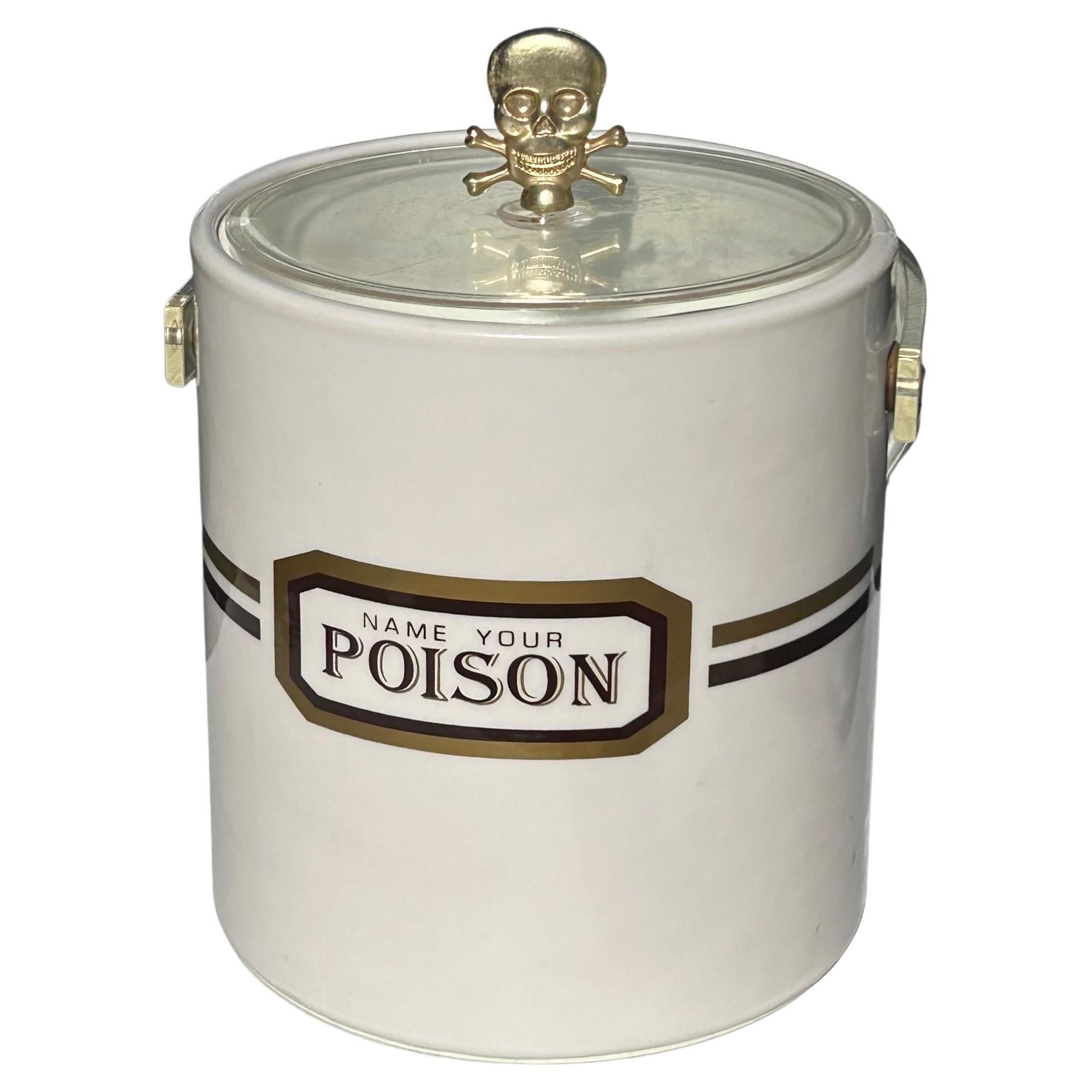 Name Your Poison Vinyl Ice Bucket