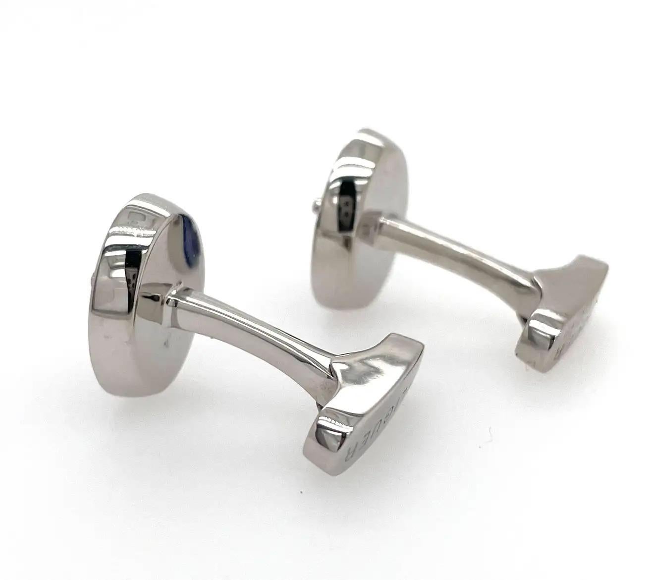 Namesake Cufflinks with Pearl and 18ct Yellow Gold For Sale 3