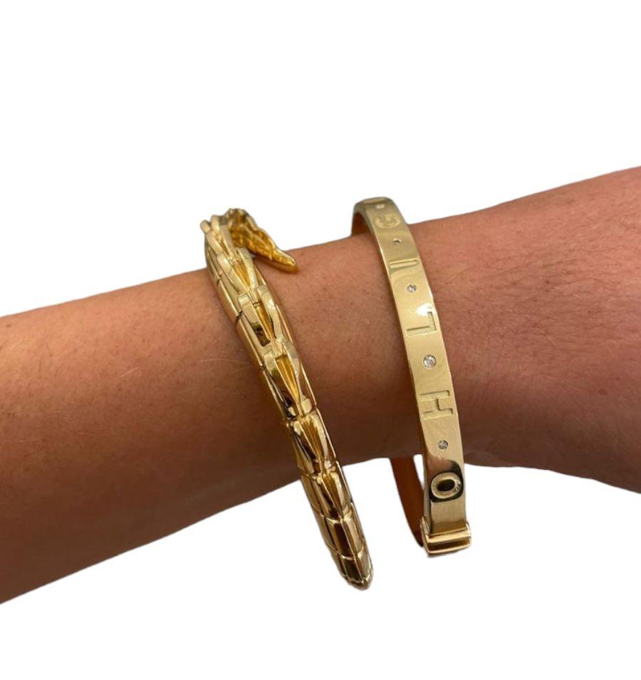 Artista Namesake Bracciale in oro / bangle 18k con diamanti in vendita