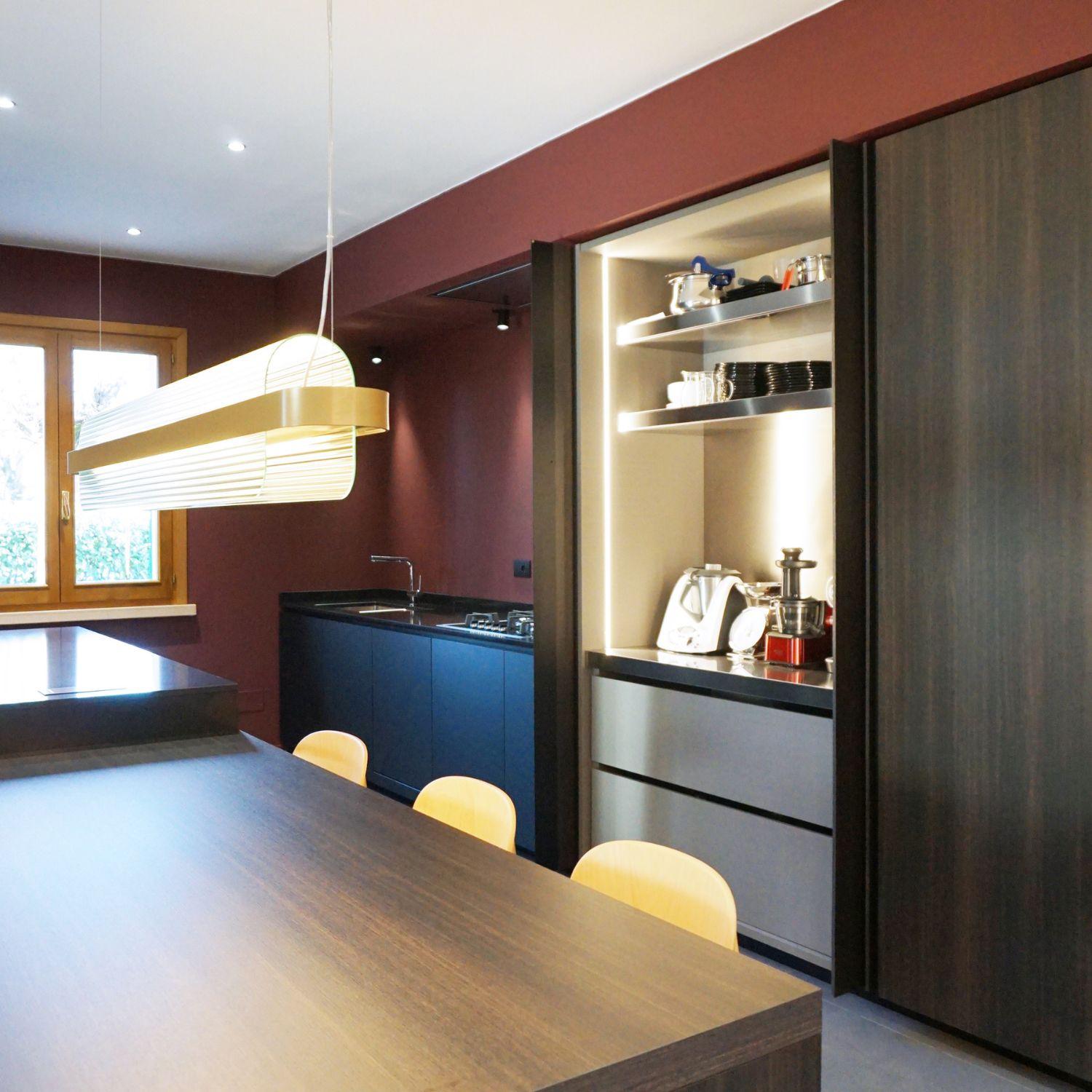 Italian 'Nami' Suspension Lamp in Glass and Brass Aluminum for Kdln For Sale